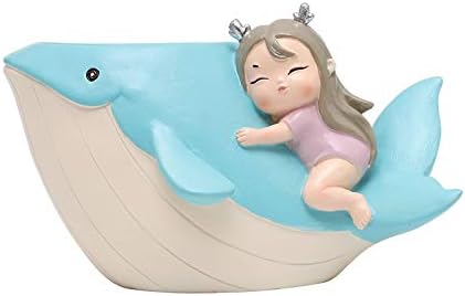 The Whale with Girl Succulent Planter Pot,use for Office House Balcony Landscape Creative Decorative Flower Pots....