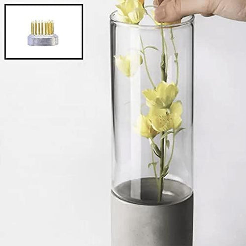 Mini Kenzan Pin Frog 23mm/0.9inch Diameter Floral Ikebana Flower Arranger Holder for Small Vase (5Pcs)...