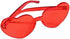 Valentines Heart Shape Sunglasses Red Color Rimless Love Heart Eyewear Cute Heart Glasses for Women Girl Party Favor, 2 Pieces...