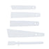 5 Pack Glue Spreader Plastic Glue Smear Plate Scraper Sticks Applicator Tool for Leatherwork Woodwork Handmade DIY Leather Spreads Burnishing Gum ...