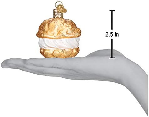 Old World Christmas Cream Puff Blown Glass 2020 Unique Christmas Ornaments for Christmas Tree Decorations...