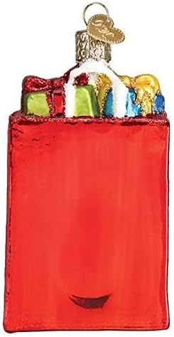 Glass Blown Ornament with S-Hook and Gift Box, Other Selection (Holiday Shopping Bag, 32396)...
