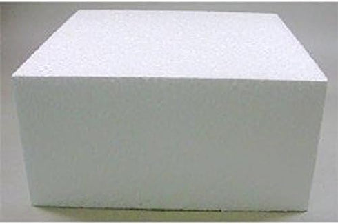 Oasis Supply Dummy Square Cake, 18" x 18" x 4", White...