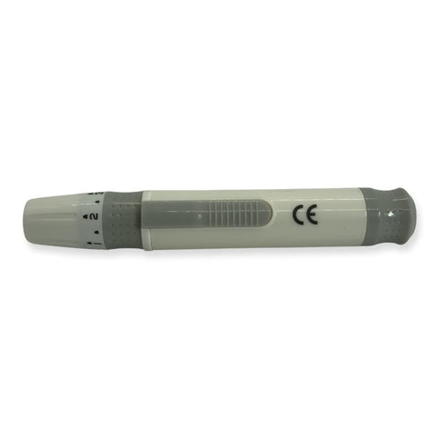 One Step Lancing Device Pen, 5 Depth Settings, Less Pain Design, Blood Sampling Pen, Accurate Blood Sample, suitable for all Twist Top Lancets, Bl...