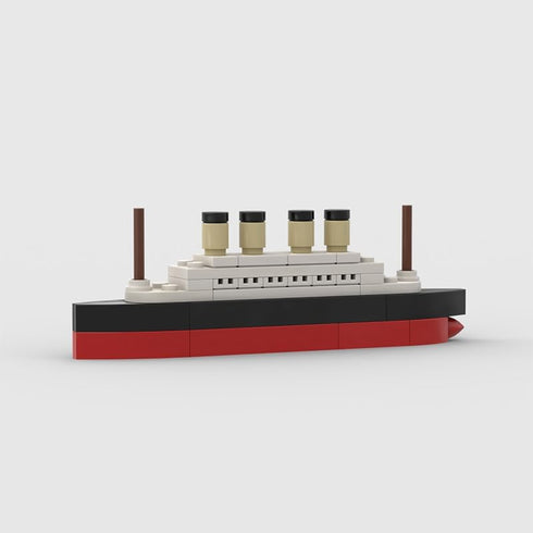 Titanic Break MOC Building Blocks,Cruise Ship Shipwreck DIY Boat Blocks Building Toys Gifts for Kids-56PCS...
