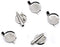 DIY Brooch,Jewelry Making Accessories 30pcs Silver Round Dual Brooch with Safe Lock pin and Hair Clip (23mm)...