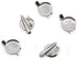DIY Brooch,Jewelry Making Accessories 30pcs Silver Round Dual Brooch with Safe Lock pin and Hair Clip (23mm)...