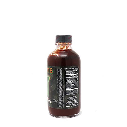 Da Bomb - Ground Zero - Original Hot Sauce - 321,900 Scovilles - 4oz Bottle - Made in USA with Habanero Peppers- Non-GMO, Gluten Free, Sugar Free,...
