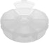 Craft County 6 Compartment Clear Plastic Flip Top Bead Storage Container - Organizer for Jewelry Making and Crafts...