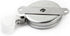 KEY-BAK Industrial Retractable Reel with 48" Stainless Steel Cable, Steel Bracket Back, Chrome Front, 8 oz. Retraction, Plastic Hose Clamp...