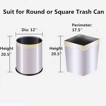 Drawstring Garbage Bags, Thick Durable Leak-proof Trash Bags, 4-6 Gallon Strong Rubbish Bags Wastebasket Liners for Home, Office 48 Counts/3 Rolls...