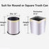 Drawstring Garbage Bags, Thick Durable Leak-proof Trash Bags, 4-6 Gallon Strong Rubbish Bags Wastebasket Liners for Home, Office 48 Counts/3 Rolls...