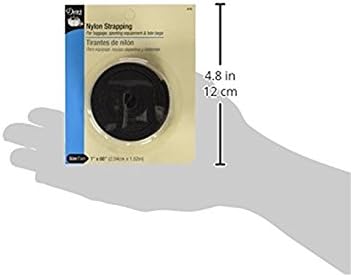Dritz 1" Nylon Belting for Straps and Handles, 60" Long, Black...