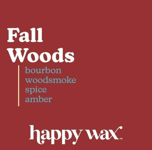 Happy Wax Fall Woods Scented Wax Melts - Natural Strong Fall Scented Wax Melts Infused with Essential Oils - 4 oz Tin...
