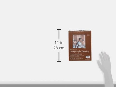 Strathmore 400 Series Heavyweight Drawing Pad, Medium Surface, 8"x10" Wire Bound, 24 Sheets...