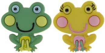Decorative Shank Buttons for Sewing Craft Projects (Frogs (6 Pc)), (242149)...