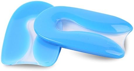 Elandy Silicon Gel U-Shaped Spur Cup Heel-Plantar Fasciitis Cushion Remission Correction U-Shaped Heel Pad L...