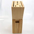 Wooden Knife Block Countertop Knife Holder Knife Organizer with Scissors-Slot for Kitchen...