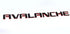 Yoaoo 1x OEM Avalanche Nameplate Redline Letter Emblem 3D Badge Compatible with Avalanche Original Red Line...