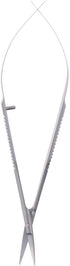 11.5CM Stainless Steel Spring Silver Craft Scissors Embroidery Sewing Snips Eyebrow Trimming Curved Tip Thread...