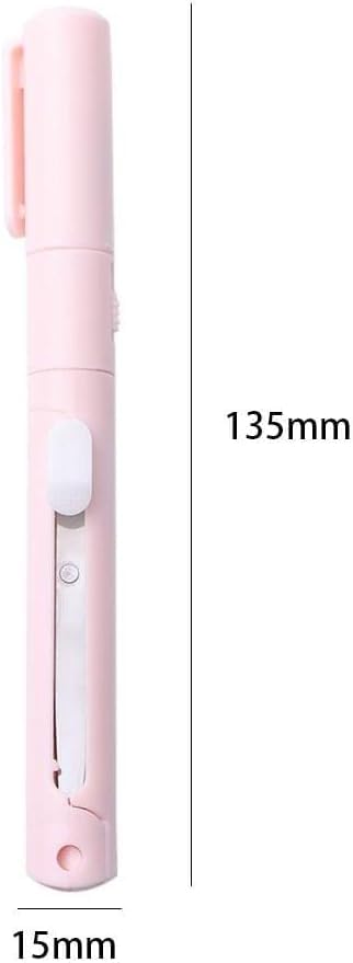 Purple Mini Pen Style Shears,Folding Student Portable Scissor with Cover,Ceramic Pencutter Stainless Steel Shears Office Cutting Tools...