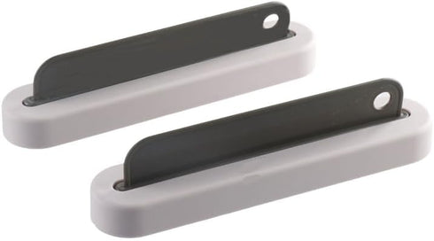 2 In1 Silicone Scraper, Multi-Function Glass Wiper Soap Cleaner Squeegee Mirror Bathroom Wall Cleaning Brush Removable(2pcs)...