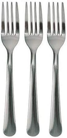 3 Dozen Full Size Chrome Plated Dinner Forks, Simple Windsor Style...