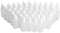 Clear 5ml/10ml/8ml/15ml/20ml/30ml/50ml White Plastic Empty Squeezable Dropper Bottles 50 Pcs Eye Liquid Dropper with Caps (20ml)...