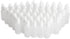 Clear 5ml/10ml/8ml/15ml/20ml/30ml/50ml White Plastic Empty Squeezable Dropper Bottles 50 Pcs Eye Liquid Dropper with Caps (20ml)...