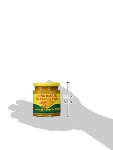 Doña Isabel Aji Amarillo Molido (Yellow Hot Pepper Paste) 7.5oz Single Bottle - Product of Peru...
