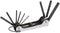 Edward Tools Folding Hex Key Set - Metric 9 Piece Folding Allen Wrench Set - High torque steel with black finish - MM 1.5, 2, 2.5, 3, 4, 5, 5.5, 6...