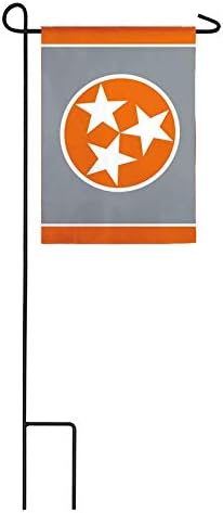 Evergreen Flag Tennessee Tri Star, Grey Garden Applique Flag | Patriotic Garden Flag 12x18 Double Sided | Small Garden Flags For Outside | All Sea...