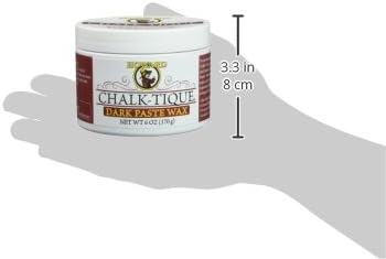 Howard Products Chalk-Tique Dark Paste Wax for Wood - Dark Chalk Paint Wax Polish - Enhance and Distress Home Décor - 6 oz...