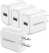 ?18W USB Charger 4-Pack??QC 3.0? Gigastone 18W USB Charger Type-A Wall Charger, Qualcomm Certified QC3.0, Compatible with iPhone iPad, Galaxy, LG,...
