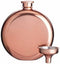 Luxury Stainless Steel Mini Hip Flask with Decanting Funnel, 140 ml (5 fl oz) -Copper Effect, 8.7 x 2.5 x 10 cm...