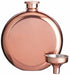 Luxury Stainless Steel Mini Hip Flask with Decanting Funnel, 140 ml (5 fl oz) -Copper Effect, 8.7 x 2.5 x 10 cm...