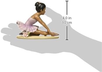 20902 African American Ballerina in Lavender Dress 3 7/8" H...