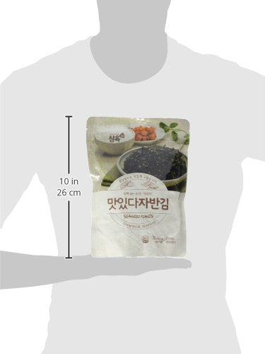 Sahmyook Seasoned Laver Snack (Seaweed Rice Seasoning w/ Sesame Seeds), 2.47 Ounce (1 Pack)...