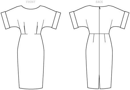 McCall's V1595E5 Easy Women's Close Fitting Dress Sewing Pattern, Sizes 14-22, White...