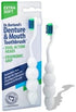 Dr. B Dental Solutions Ergonomic Denture Toothbrush Extra Soft Bristles, Removes Stains & Odor Precision Design for Implants & Overdentures Single...
