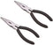 Edward Tools Long Nose Pliers with Side Cutter 6” - 2 Pack - Drop forged steel - Polished rust proof finish - Extra strength well aligned side cut...
