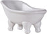 Ceramic White Clawfoot Bathtub Bar Soap Dish for Bathroom Shower Decorative Soap Dish Sponge Holder Shower Bar Soap Tray Container for Bathroom, K...