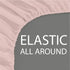 Cathay Home Luxury Wrinkle and Fade Resistant Double Brushed Ultra Soft Microfiber 14-Inch Standard Pocket Single Fitted Sheet, Blush, Twin...