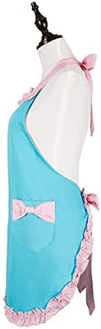 RosieLily Retro Aprons for Women with Pockets Vintage Apron Kitchen Apron for Cooking Baking Cute...