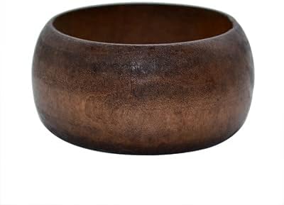 Handmade Ethnic Wood Cuff Bracelet Vintage Simple Round DIY Natural Wooden Chunky Bracelet Straw Wicker Braid Woven Bangle Statement for Women Jew...