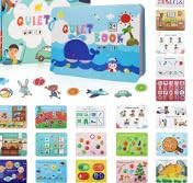 Tfanghao 2 Pcs Montessori Quiet Book Toys for Toddlers, Montessori Busy Book Preschool Learning Book for Kids, Early Educational Binder Preschool ...