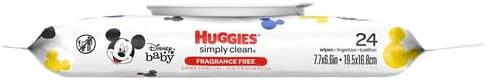 Huggies Simply Clean, Fragrance-free Baby Wipes, 24 Sheets...