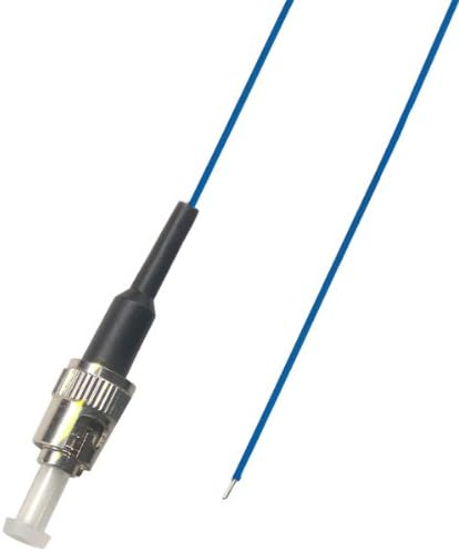 Ultra Spec Cables 10 Pack ST Singlemode 9/125 Simplex Pigtail Fiber Optic 1M - 0.9 mil for Splice...