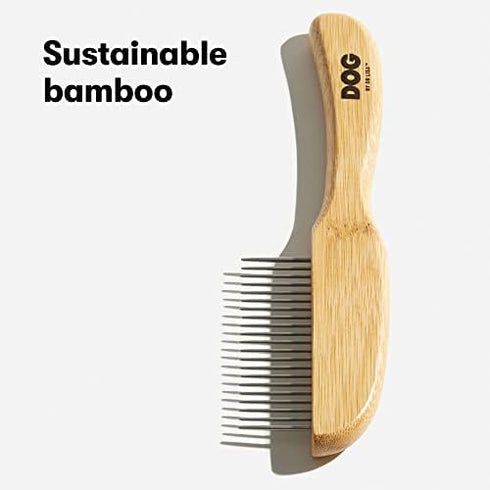 DOG by Dr Lisa - Comb - Detangling Dog Comb - Dematting Grooming Tool - Metal Comb Teeth Removes Knots and Tangles - Stimulate Blood Flow and Incr...