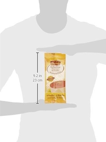 Vahine Feuilles de Gelatine French Gelatin Sheets 9 sheets...